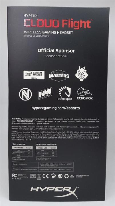 Actual product image HyperX Cloud Flight (Wireless)