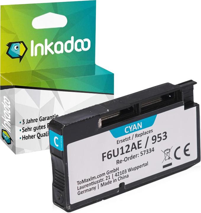 Actual product image Inkadoo Compatible ink for HP OfficeJet Pro 8720 Series (C)