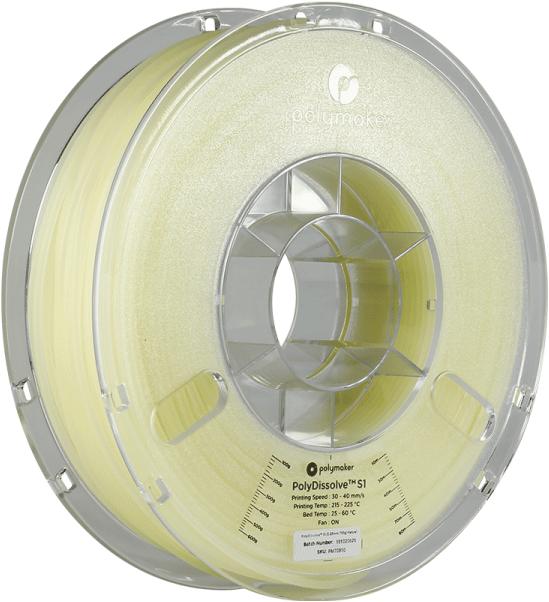 Image du produit Polymaker 70810 - Filament - PolyDissolve S1 - 750 g (PolySupport, 2.85 mm, 750 g, Transparent)