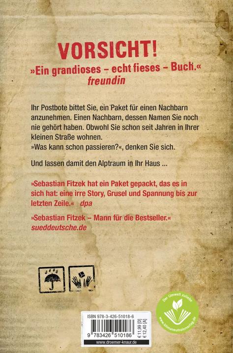 Das Paket (Allemand, Sebastian Fitzek, 2018)