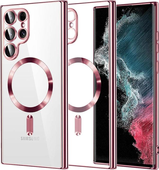 Produktbild Techsuit - Luxury Crystal MagSafe - Samsung Galaxy S22 Ultra 5G - Pink (Samsung Galaxy S22 Ultra (5G))