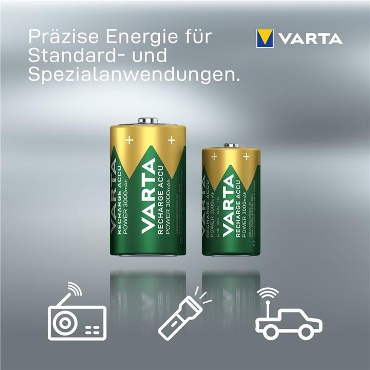 Produktbild Varta Recharge Accu Power (2 Stk., D, 3000 mAh)