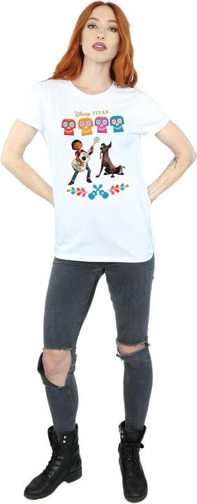 Actual product image Disney Womens/Ladies Coco Miguel Logo Cotton Boyfriend T-Shirt (M)