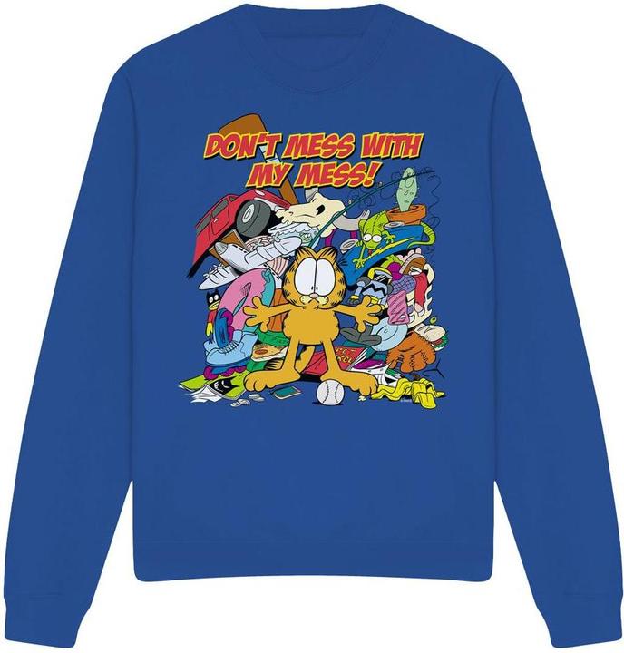 Actual product image Garfield Unisex Adult My Mess Sweatshirt (XL)