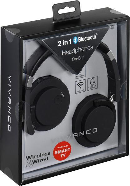 Produktbild Vivanco 2in1 Bluetooth Headphone (10 h, Kabelgebunden)