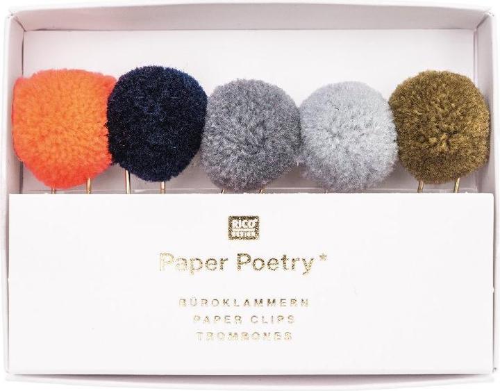 Immagine prodotto Rico Design Clip di carta pompon 5 pezzi (5 x)