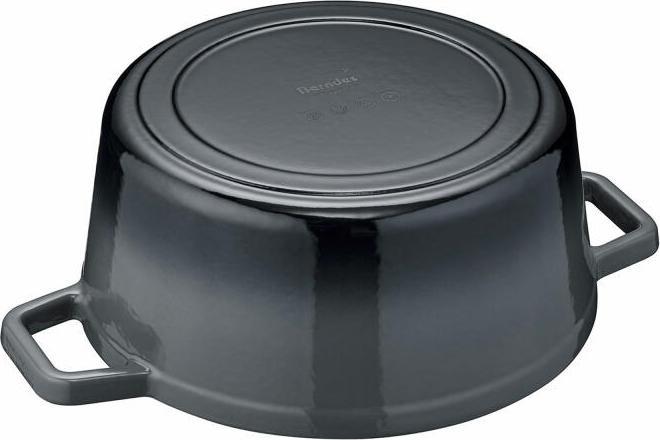 Immagine prodotto Berndes Cocotte in ghisa B.IRON rotonda 24 cm 3,75 litri nero INDUZIONE (24 cm, Pirofila + casseruola, Ghisa)