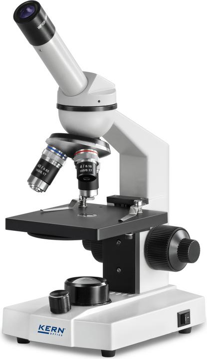 Productafbeelding Kern Doorvallend-lichtmicroscoop (school) Monoculair Achromaat 4/10/40: WF10x18: 0,5W LED