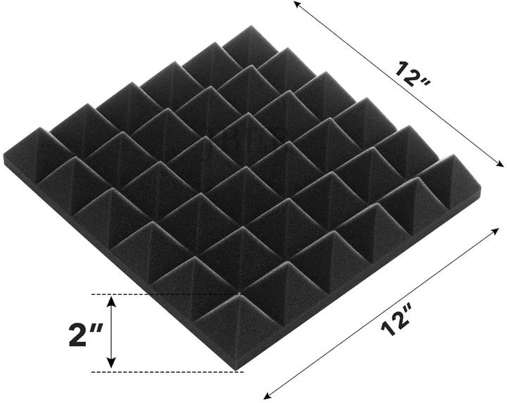 Produktbild Jber Akustikschaumstoff-Platten (24 Stk.)