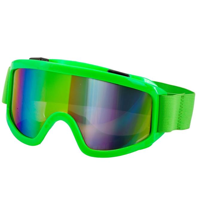 Actual product image Widmann Neon green 80s ski goggles