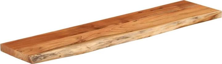 Immagine prodotto VidaXL Scaffale da parete rettangolare con bordo ad albero, scaffale da ufficio in legno massiccio di (20 x 2,5 x 2,5 cm)