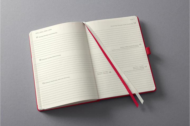 Image du produit Sigel Agenda semainier Conceptum 2022, 10.8 x 15.1 x 1.9 cm, rouge (A6, Couverture rigide, Allemand, Français, Anglais, Néerlandais)