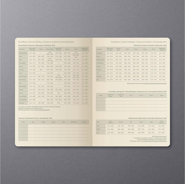 Image du produit Sigel Agenda semainier Conceptum 2022, 10.8 x 15.1 x 1.9 cm, rouge (A6, Couverture rigide, Allemand, Français, Anglais, Néerlandais)