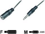 Immagine prodotto M-Cab Cavo di prolunga con jack da 3,5 mm (3 m, Connettore da 3,5 mm (AUX))
