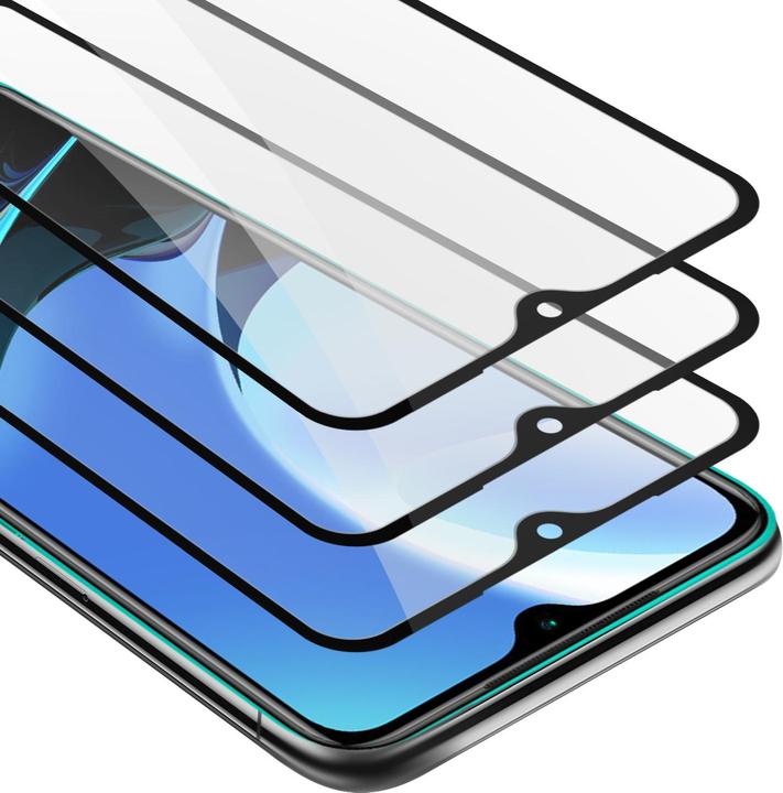 Actual product image Cadorabo Full screen display protection glass (3 Piece, Xiaomi Redmi 9T, Xiaomi Poco M3)