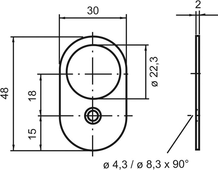 Produktbild Kaba Zylinderrosetten (Türrosette)