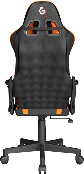 Produktbild Gembird GC-SCORPION-04X Gaming-Stuhl "SCORPION", schwarz und orange, Stoffsessel mit orangefarbenen Kunst...