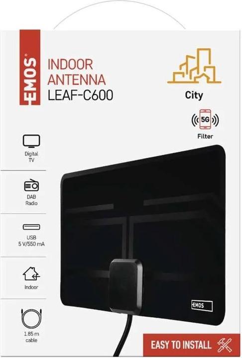 Image du produit Emos J0709 (Antenne d'intérieur, DVB-T / -T2, LTE)