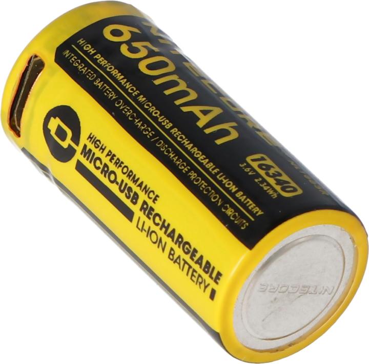 Image du produit Nitecore Li-Ion Akku Typ 16340 - 650mAH - NL1665R