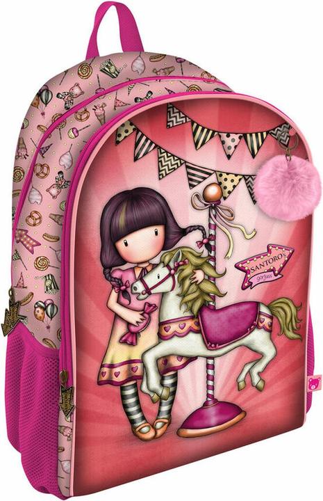 Produktbild Gorjuss Schulrucksack Carousel Lachsfarben (31.5 x 40 x 22.5 cm)