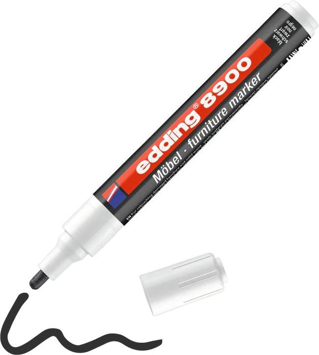 Productafbeelding Edding Meubelmarker 8900 zwart (Zwart, 2 mm, 1 x)