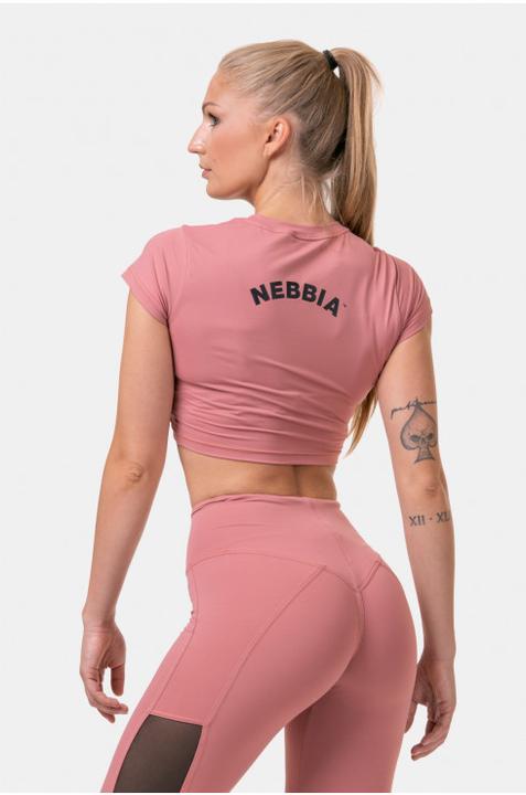 Produktbild Nebbia Short Sleeve Sporty Crop Top 584 old rose (M)