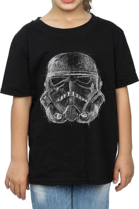 Image du produit Star Wars - T-shirt STORMTROOPER SCRIBBLE HELMET - Fille (152, 158)