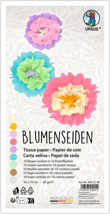 Image du produit Ursus Assortiment de soie florale (20 g/m², 10 x)