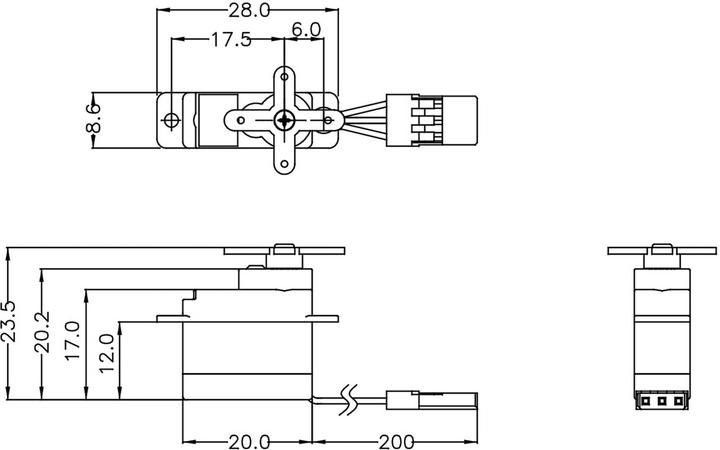 Immagine prodotto Hitec Micro Servo HS-40 analogico