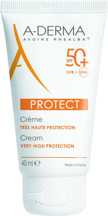 Image du produit A-Derma Crème PROTECT SPF50+ (Crème solaire visage, SPF 50+, 40 ml, 59 g)