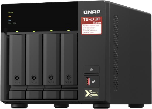 Produktbild QNAP NAS TS-473A-8G 4-Bay 4x HDD SEAGATE IRONWOLF