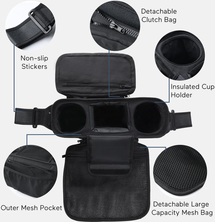 Actual product image Momcozy Stroller Organizer with Cup Holders
