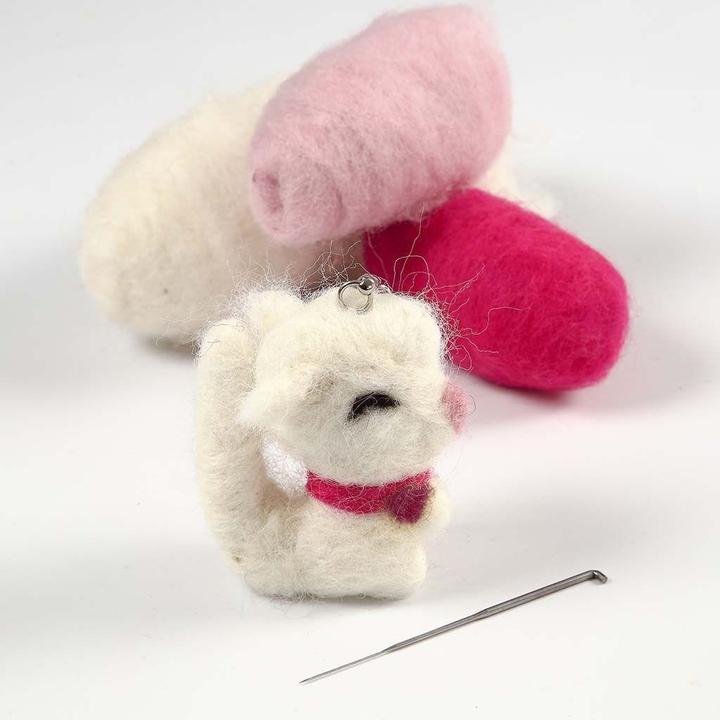 Actual product image Creativ Company Stoffen Dieren Sleutelhanger, 5st.