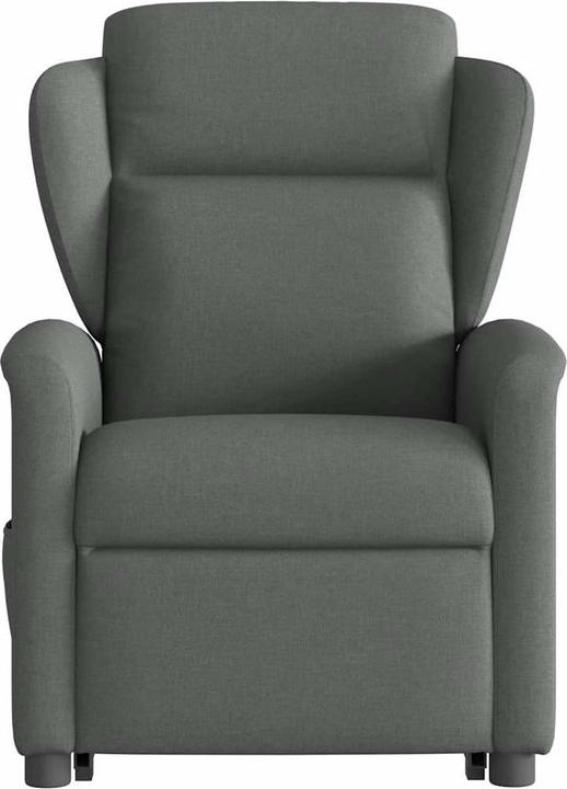 Produktbild VidaXL Elektrischer Massagesessel mit Aufstehhilfe Dunkelgrau Stoff