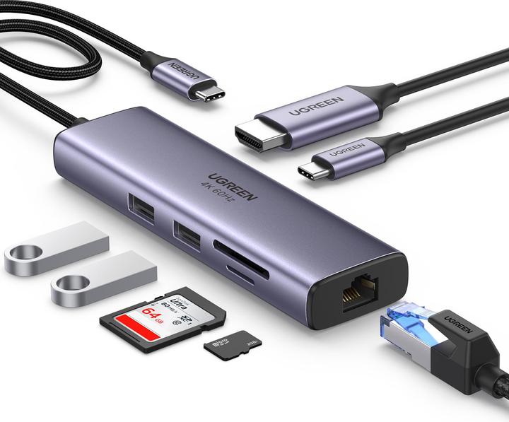 Ugreen CM512 (USB-C, 7 Ports)