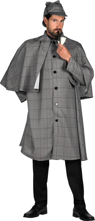 Actual product image Thetru Men's Sherlock Holmes Coat and Hat (L)