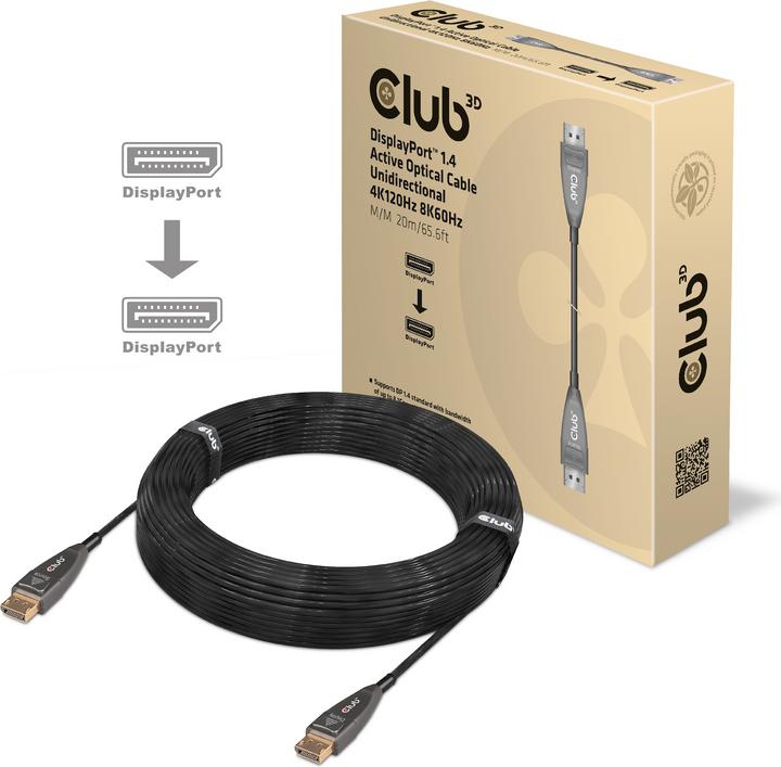 Actual product image Club 3D DisplayPort - DisplayPort (20 m, DisplayPort)