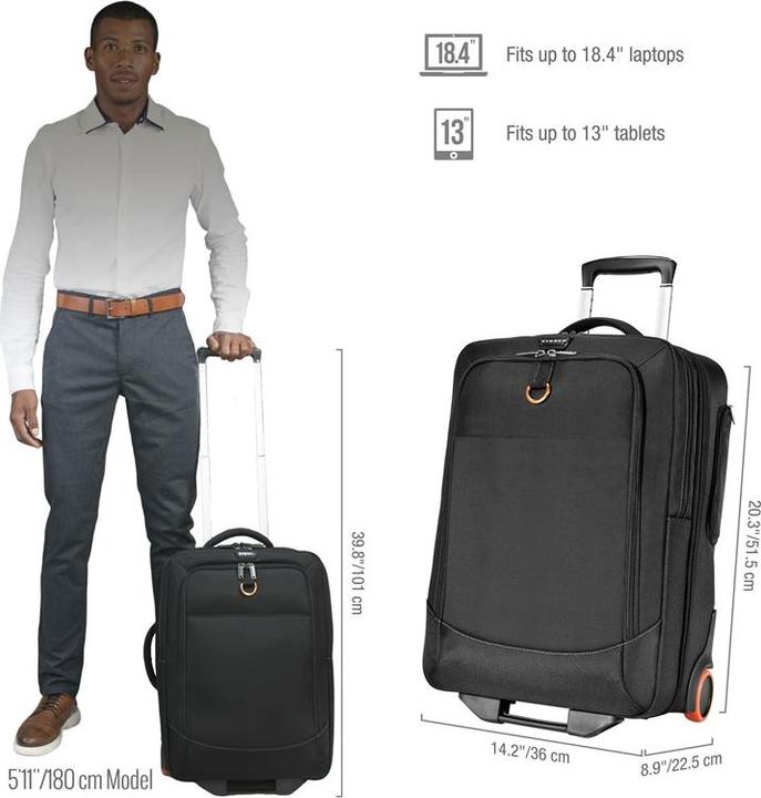 Actual product image Everki TITAN Trolley 18.4" (35 l, Hand luggage (up to 50 litres))