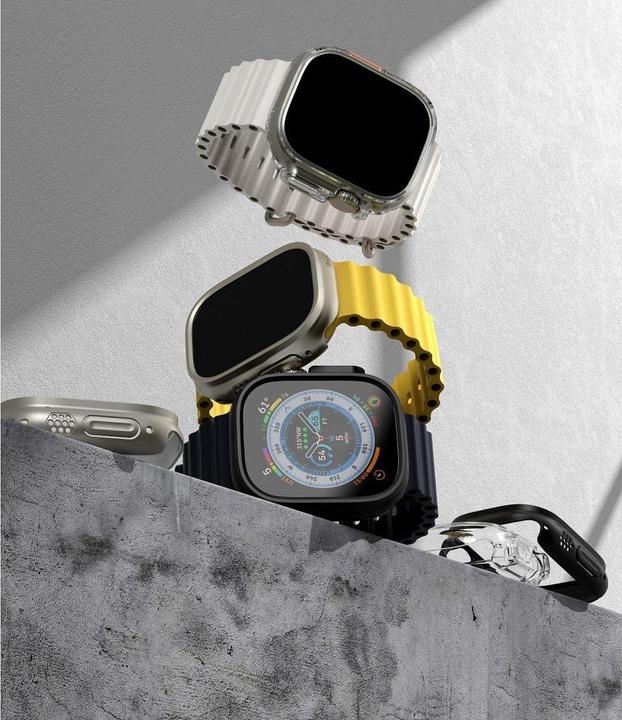 Image du produit Ringke Cadre d'écran Apple Smart Watch, transparent et noir, 49 mm, 2 pcs.