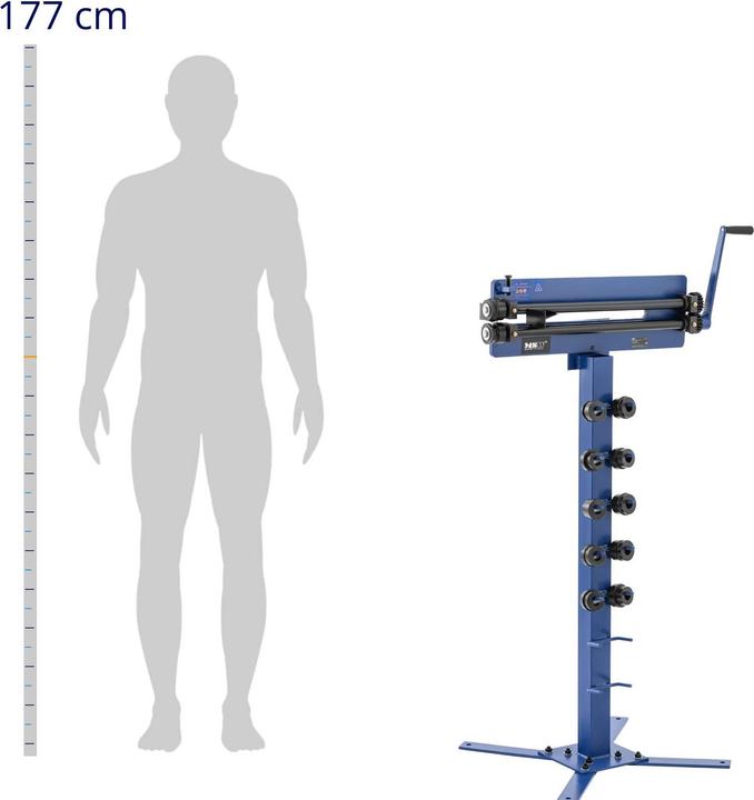 Image du produit MSW Bordeuse moulureuse - avec support - 460 mm - 6 paires de galets