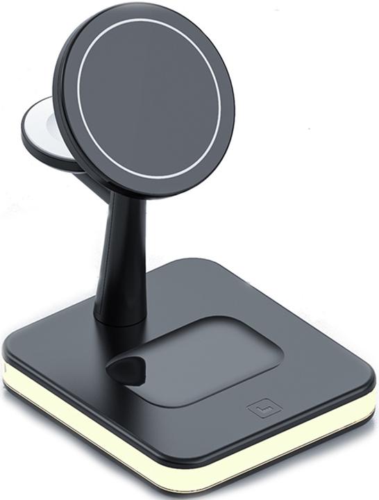 Actual product image PhoneLook Fast Charge 4 in 1 Wireless Charging Station incl. MagSafe + LED Light (25 W)