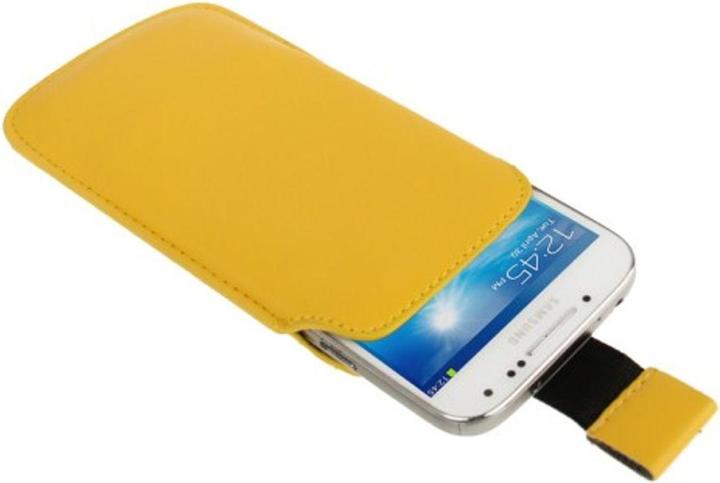 Produktbild König Design Handyhülle Tasche Slide Hülle Gelb (Apple iPhone 5c, Apple iPhone 5)