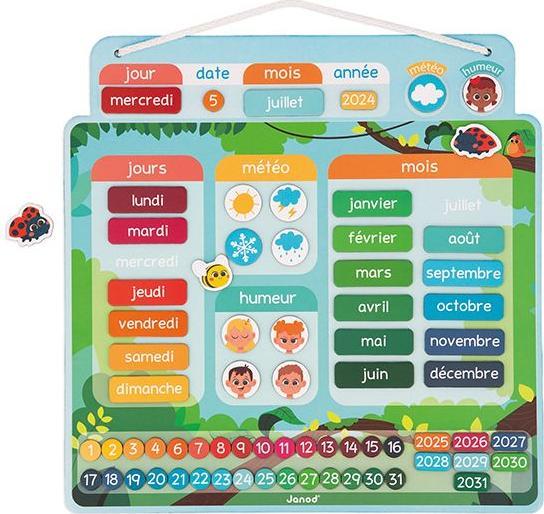 Image du produit Janod Calendrier Magnetique (Français)