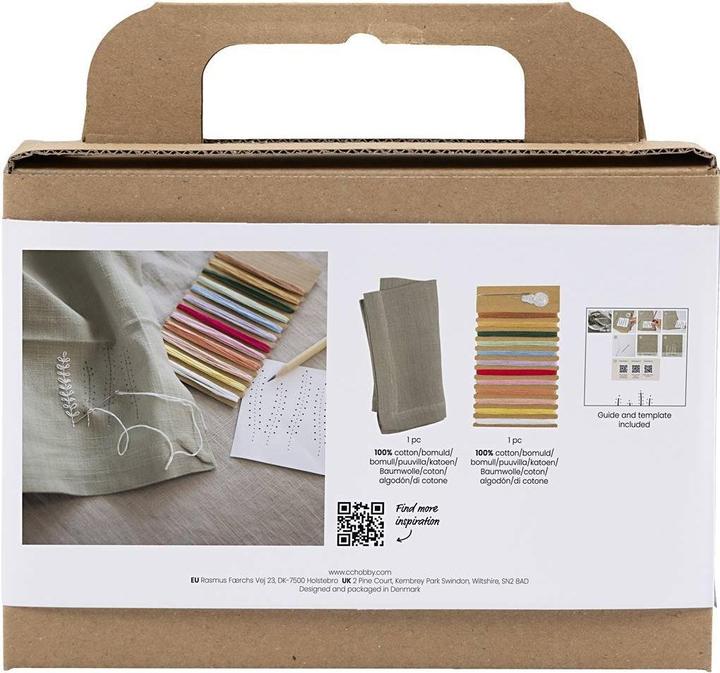Actual product image Creativ Company Bastelset Sticken Serviette