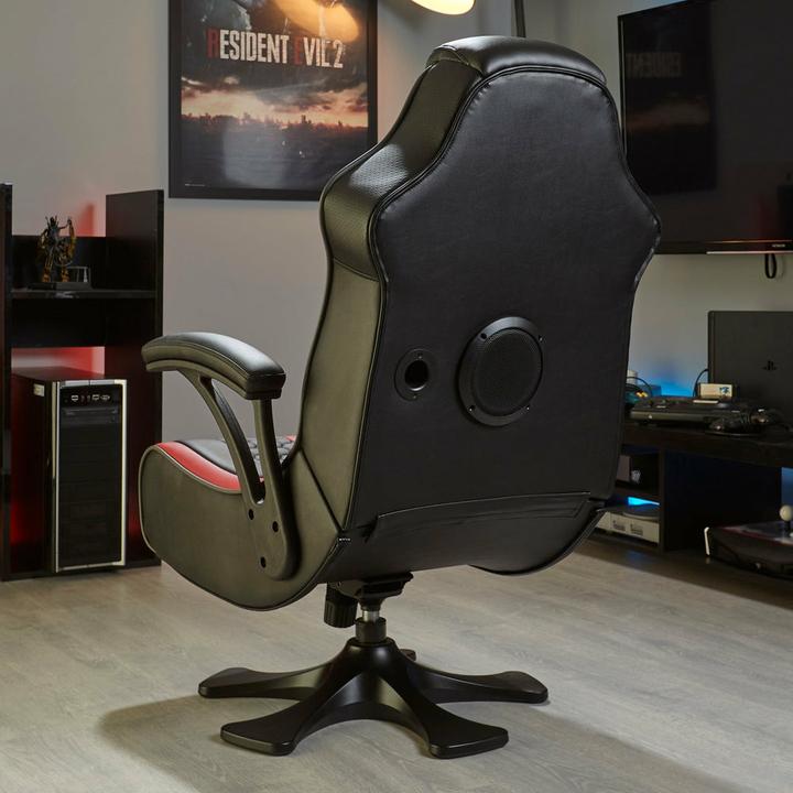 Produktbild X Rocker Chaise de jeu Evora 2.1 audio sans-fil Noire/Rouge