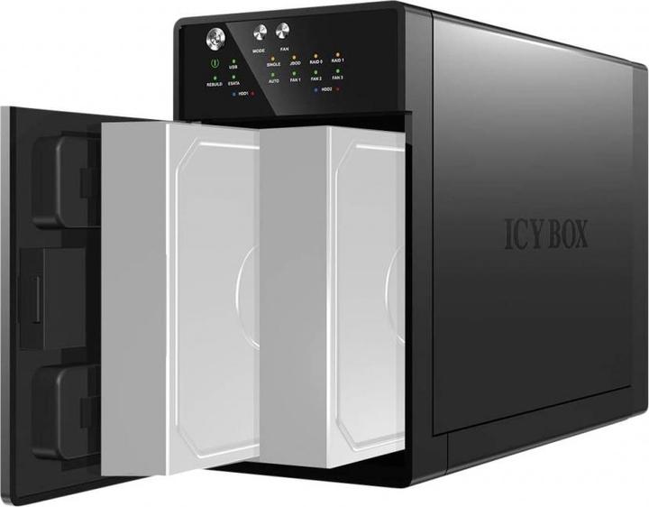 Image du produit Icy Box Raidsonic Système RAID externe double pour 3,5" SATA I (3.5")