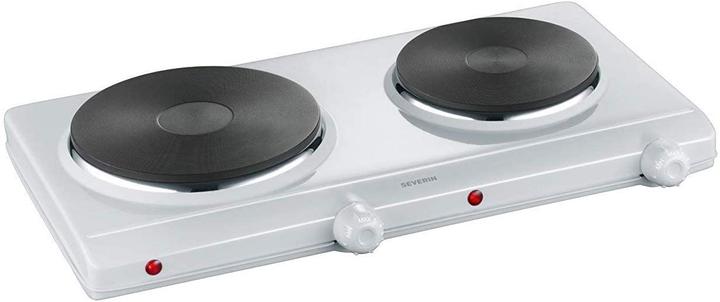 Actual product image Severin Double Hotplate White Single
