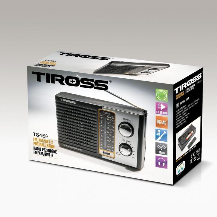 Actual product image Tiross Radio receiver TS-458 (FM, AM)