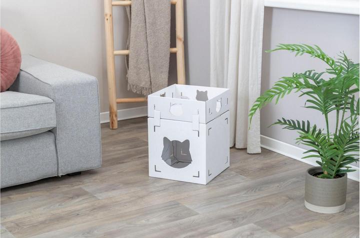 Produktbild Trixie Katzenmöbel Casa Cara, Pappe, 93 × 72 × 30.5 cm, Weiss (73 cm, Weiss)