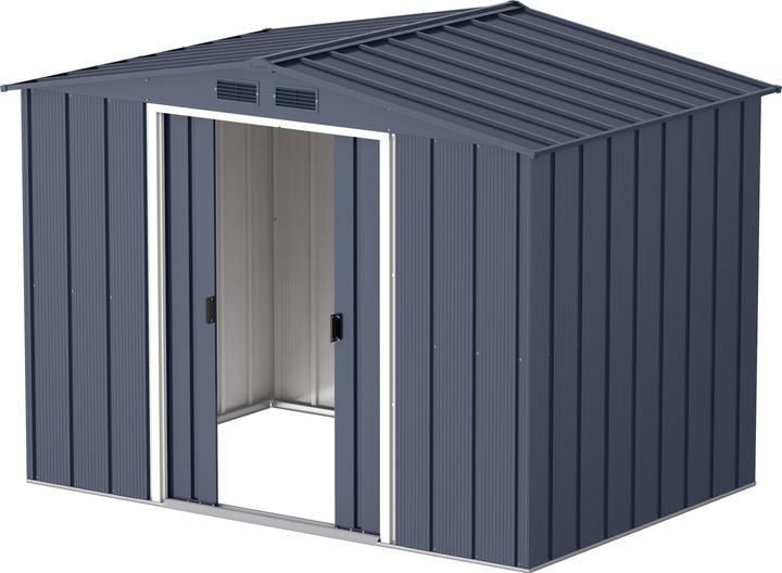 Produktbild Tepro Gerätehaus Eco 8x6, anthrazit/weiss
